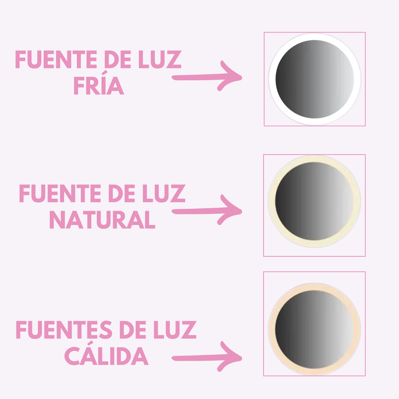 POCAS UNIDADES- El Organizador de Maquillaje con Espejo LED
