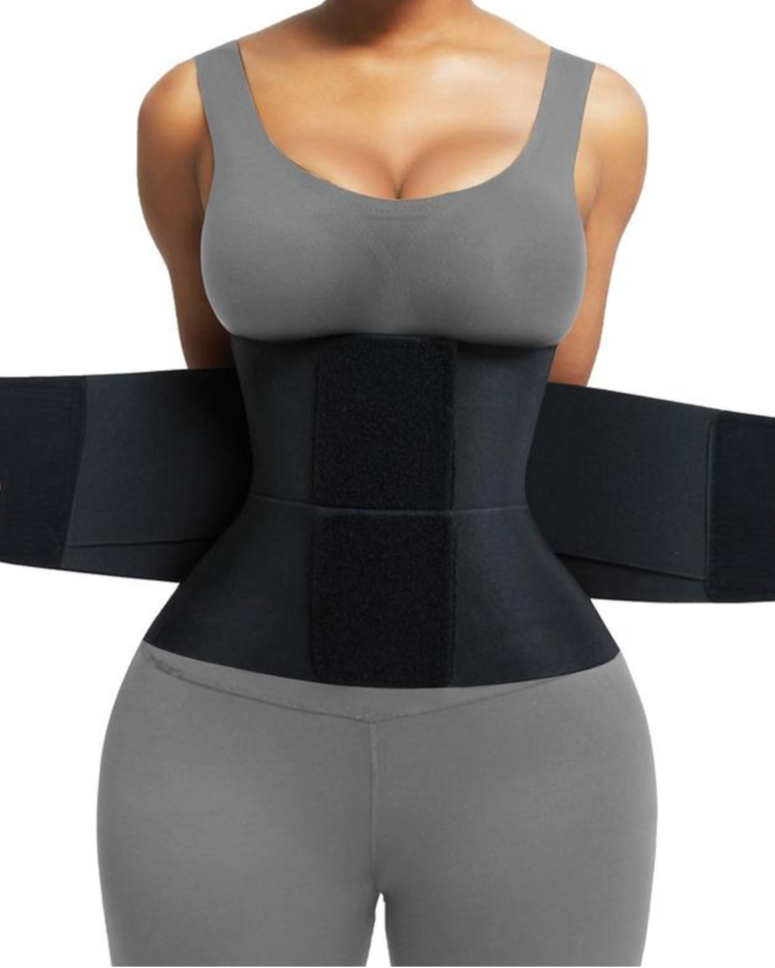 AGOTAN RÁPIDO!- Cinturón moldeador de cintura para mujer- cinturón abdominal, control de abdomen, moldeador corporal con triple envoltura