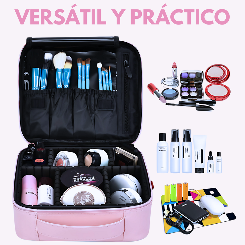 POCAS UNIDADES- El Organizador de Maquillaje con Espejo LED