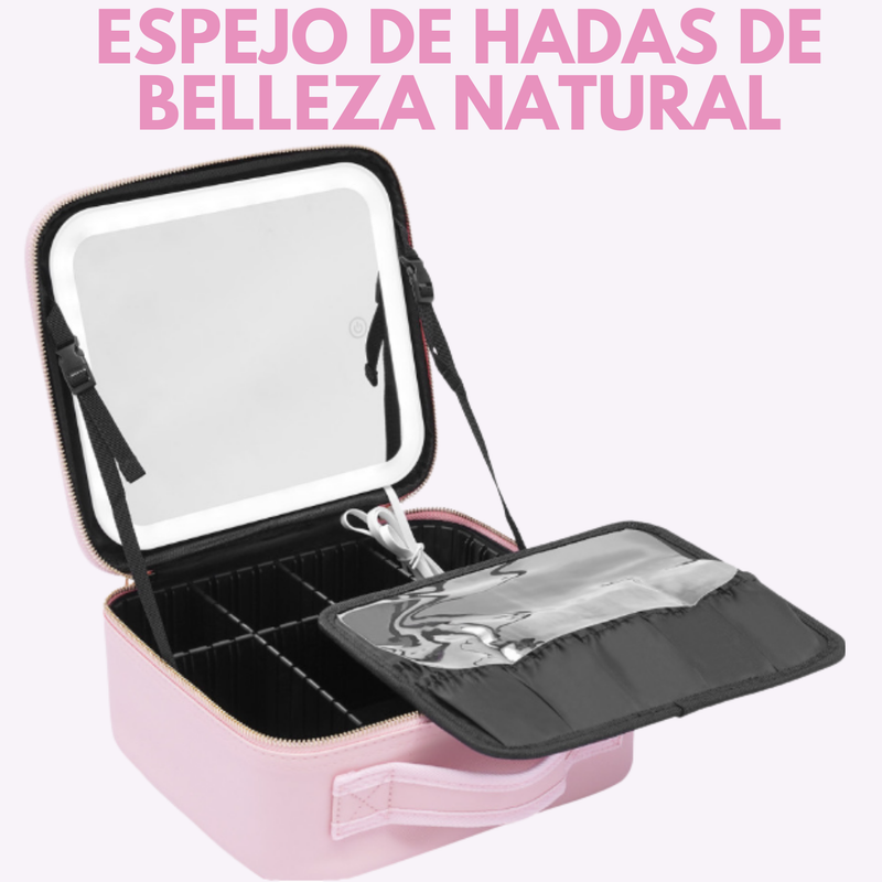 POCAS UNIDADES- El Organizador de Maquillaje con Espejo LED